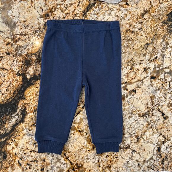 NWT Baby Essentials Navy & Grey Thanksgiving/Football Shirt & Pants - SIZE 12M - Picture 4 of 7